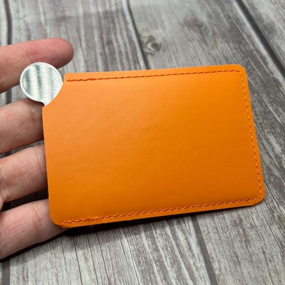 NIB HERMES Mirror in Logo Case/ Card Holder Orange GWP Gift - Picture 5 of 11